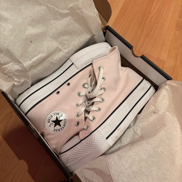 Converse Shoes - Converse All Star Women's Light Pink Platform High-Top Sneakers
